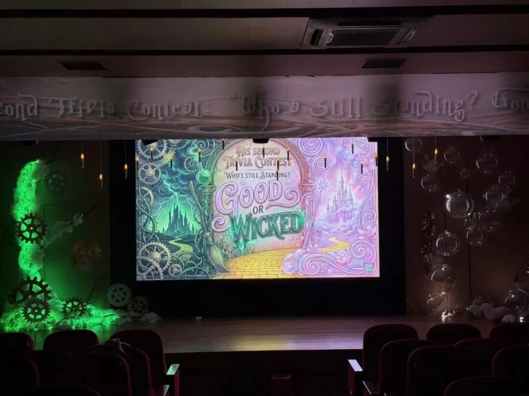 Wicked camp exhibition board