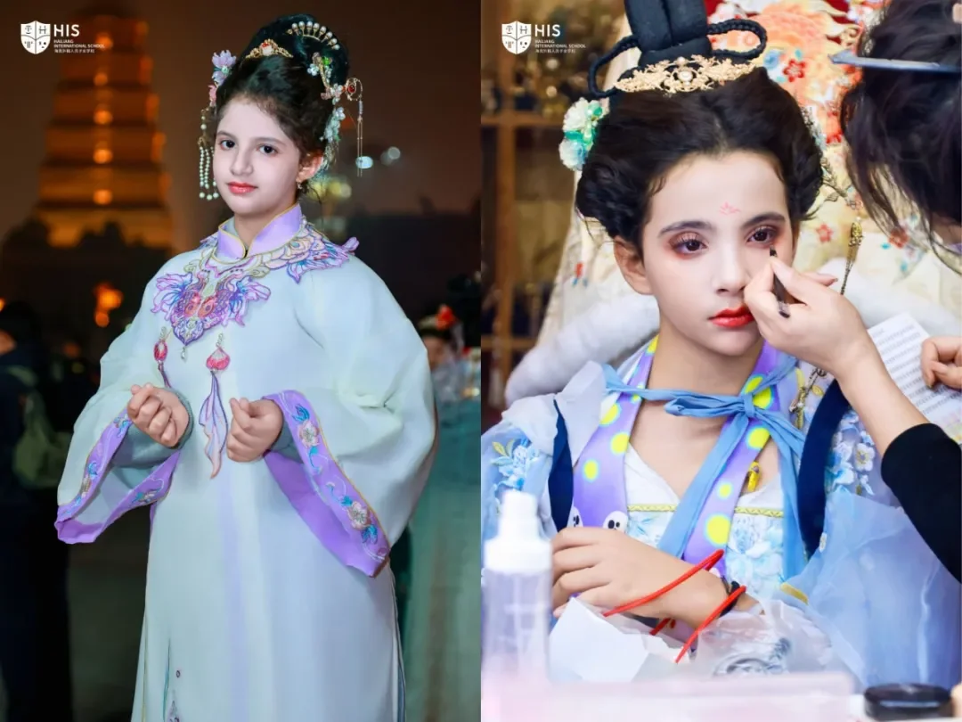 A Night-Time Photo in Tang Attire